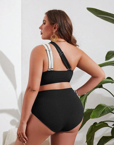 Biquini plus size con hombro descubierto-Diabolique.es