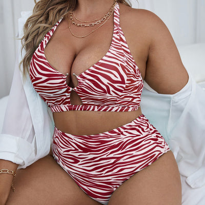 Biquini plus size con motivo animal-Diabolique.es