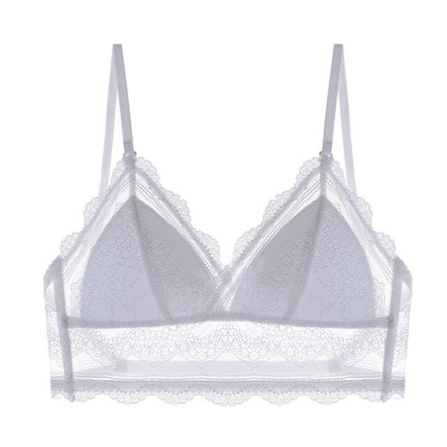 Bralette de encaje con espalda descubierta-Diabolique.es