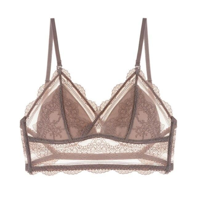 Bralette de encaje con espalda descubierta-Diabolique.es