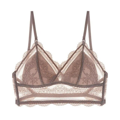 Bralette de encaje con espalda descubierta-Diabolique.es