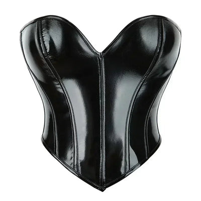 Corset en latex avec laçage au dos