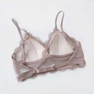 Bralette de encaje con espalda descubierta-Diabolique.es