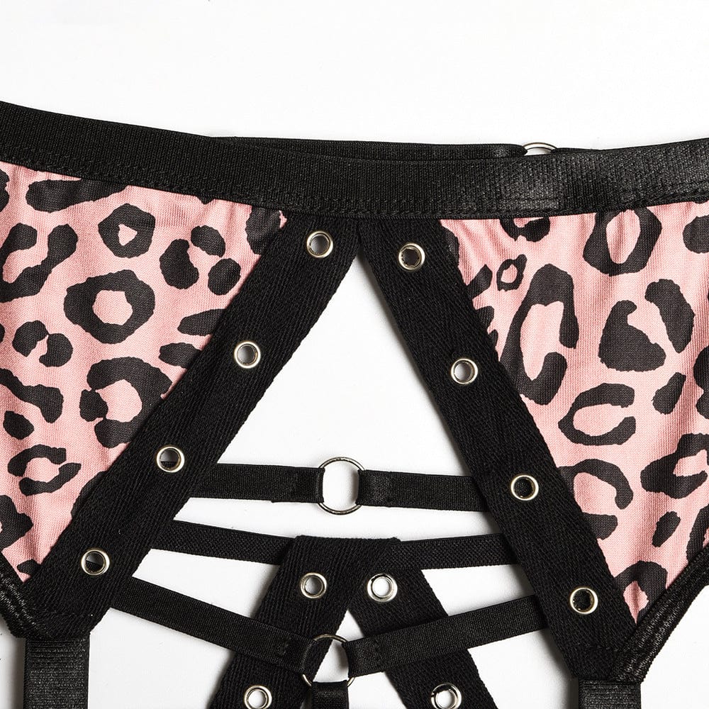 Conjunto de lencería con estampado de leopardo Sybille-Diabolique.es