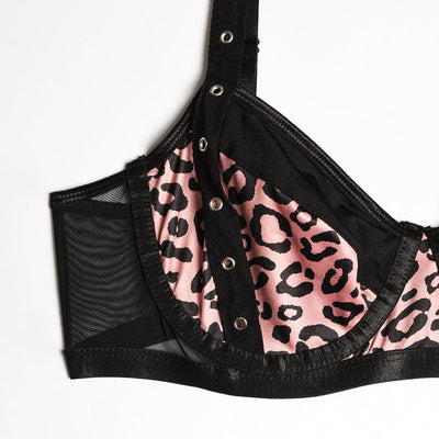 Conjunto de lencería con estampado de leopardo Sybille-Diabolique.es